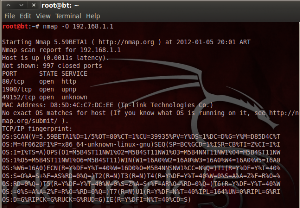 nmap tcp ip fingerprint